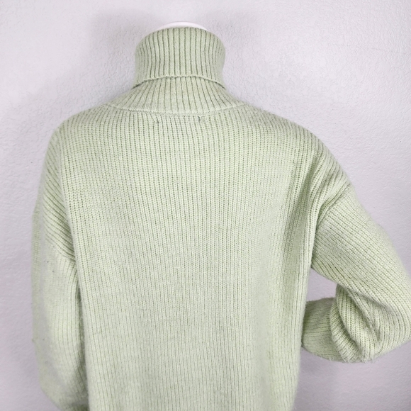 Fore Lime Turtleneck Oversized Sweater Size M - Picture 9 of 13